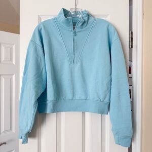Victoria Secret Half Zip Crop Sweatshirt